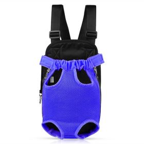 Dog Carrier Backpack (Option: PetCarryBagBlueM)