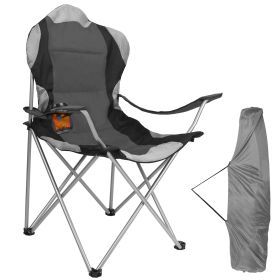 Foldable Camping Chair Heavy Duty (Option: CampingChairGrey)