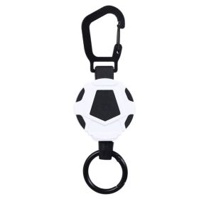 Telescopic Resilience Steel Wire Rope (Color: White/Black, Type: Anti-theft Buckle)