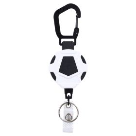 Telescopic Resilience Steel Wire Rope (Color: White & Black, Type: Anti-theft Buckle)