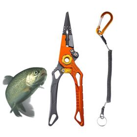 Multi-Functional Lure Pliers (Accessory Type: Fishing Supplies, Color: Orange)