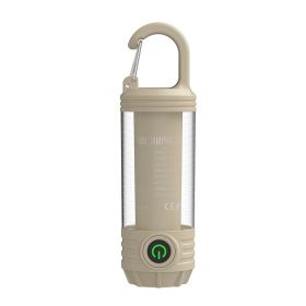 Rechargeable LED Camping Light (Color: Khaki, Type: Camping Light)