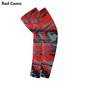 2pcs Arm Sleeves (Color: Red Camo)