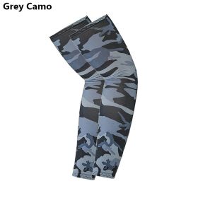 2pcs Arm Sleeves (Color: Gray Camo)