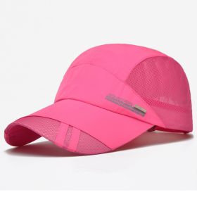Breathable Sun Protection Baseball Cap (Color: Rose Red, size: Adjustable (56-60cm))