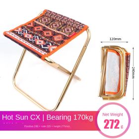 folding chairs aluminum alloy (select: Outdoor folding chairs-red)