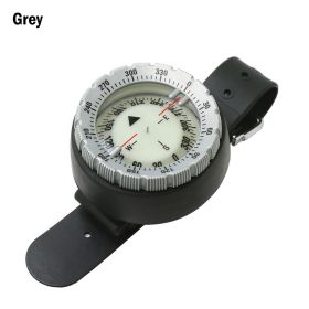 50m/164.04ft Waterproof Diving Compass – Professional Wrist Survival Gear (Color: Gray)