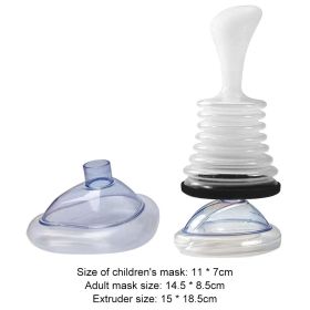 Travel Portable First Aid Choking Device – Rescue Kits for Adults and Children (Ships From: China, Color: Black suit)