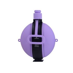 Collapsible Military Water Bottle – Silicone Foldable Canteen with Compass (Color: B4)