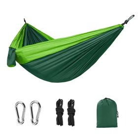 Outdoor Hammock (Color: 106*55in Dark Green Fruit Green)