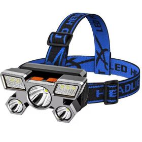 Waterproof LED Headlamp (Color: Blue)