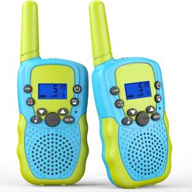 Kids Walkie With LCD Flashlight (Color: Green)