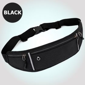 Small Waist Bag With Adjustable Strap (Color: Black)
