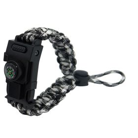 Bracelet For Survival (Color: Black and white camouflage)