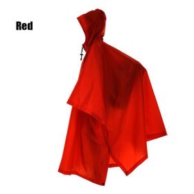 3-in-1 Raincoat (Color: Red)