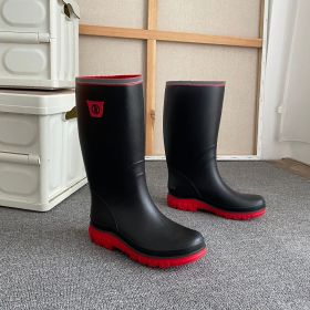Men's Rain Boots (Color: Red, size: 6)
