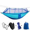 Outdoor Hammock with Mosquito Net (Color: Blue)