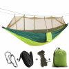Outdoor Hammock with Mosquito Net (Color: Green)