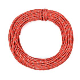 50ft Reflective Nylon Rope (Color: Red)