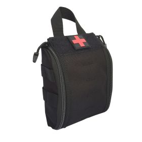 EDC Tactical Molle Pouch For Outdoor Hiking Camping (Color: Black A)