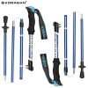 KORAMAN 1pair Collapsible Trekking Poles – Adjustable Lightweight Hiking Sticks