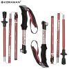KORAMAN 1pair Collapsible Trekking Poles – Adjustable Lightweight Hiking Sticks