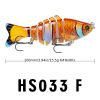 Funpesca 10cm Hard Plastic Jointed Fish Lures – 3D Bass Baits