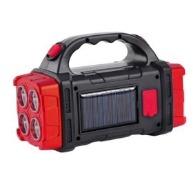 Multifunctional Solar LED+COB Light – Waterproof USB Camping Lantern (Items: Red)