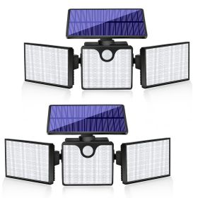 230 LED Solar Wall Lights (Color: Cold White 2 Pcs)