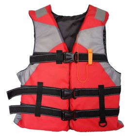 1pc Adult Breathable Inflatable Vest (Color: Red)