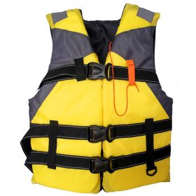 1pc Adult Breathable Inflatable Vest (Color: Yellow)