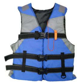 1pc Adult Breathable Inflatable Vest (Color: Blue)