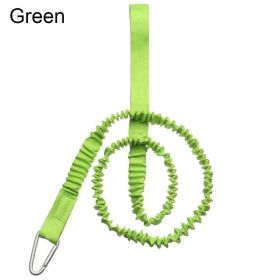 Elastic Leash With Carabiner – Kayak Canoe Paddle and Fishing Rod Accessory (Color: Green)