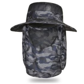 Sun Protection Boonie Hat (Color: Navy Blue)