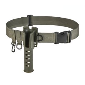 Fishing Waist Belt With Adjustable Wading Belt Buckle (Color: Army Green)
