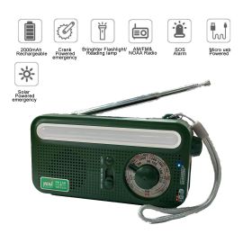 Emergency Weather Radio With AM/FM/WB/NOAA (Color: Green)