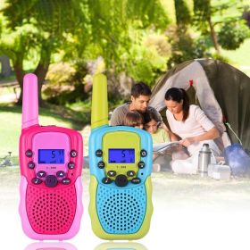 Toys for 3-12 Year Old Boys Girls – Walkie Talkies 22 Channel 2-Way Radio (Color: red and pink)