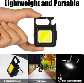 Portable LED Keychain Lights (Emitting Color: COB Flashlight)