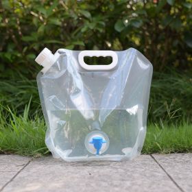 Large Capacity Folding Water Storage Bag (Capacity: 5L Transparent Belt Faucet)