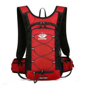 Hydration Pack Backpack for Running Hiking Cycling – 2L Water Bladder Camping Biking Bag (Color: Red)