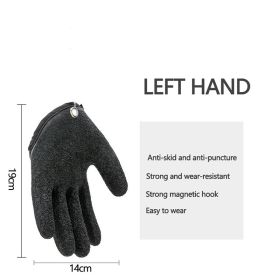Fishing Gloves – Anti-Slip Puncture Resistant Gloves for Fish Handling (Ships From: CN, Color: Left)