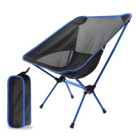 Superhard High Load Outdoor Camping Chair – Ultralight Folding Seat (Ships From: China, Color: Blue)