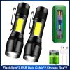 Mini LED Flashlight With Storage Box – Portable Rechargeable Waterproof Torch