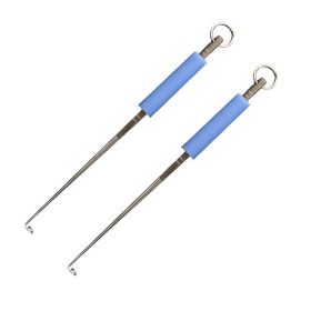 Fishing Blind Poking Fishhook Remover – Stainless Steel Deep Throat Fish Extractorsur (Color: 2 pack)