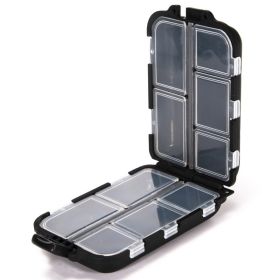 10 Compartment Bait Storage Waterproof Box – Multipurpose Fishing Tackle Box (Color: Black G680B)