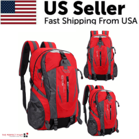40L  Travel Backpack (Color: Red)