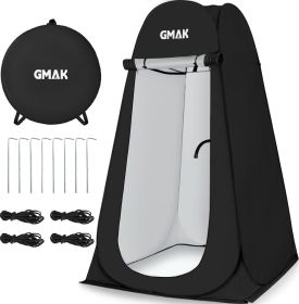 Pop Up Privacy Shower Tent (Color: Black 6.2ft High -47.2 Width)