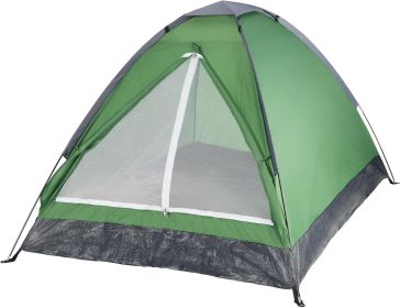 2 Person Camping Tent with Rain Fly and Carrying Bag (Color: Green)