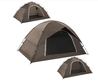Waterproof Two Person Tents (Color: Brown   2 Person)