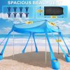 10x10 FT Beach Canopy